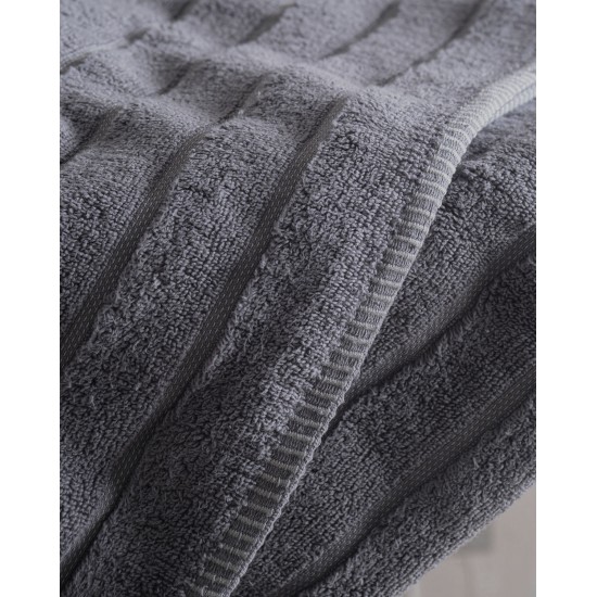 PYRAMID - ΠΕΤΣΕΤΑ 100% ΒΑΜΒΑΚΙ ZERO TWIST 530GR ΜΠΕΖ ΣΕΤ 3 ΤΕΜΑΧΙΩΝ (30X50, 50X90, 70X140) ΣΕ ΚΟΥΤΙ