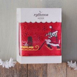 CHRISTMAS TERRY GIFT SET (4 ΧΙΟΝΑΝΘΡΩΠΟΣ) ΚΟΚΚΙΝΟ-ΚΟΚΚΙΝΟ ΧΕΡΙΩΝ 2Χ(30Χ50)