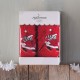 CHRISTMAS TERRY GIFT SET (4 ΧΙΟΝΑΝΘΡΩΠΟΣ) ΚΟΚΚΙΝΟ-ΚΟΚΚΙΝΟ ΧΕΡΙΩΝ 2Χ(30Χ50)
