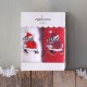 CHRISTMAS TERRY GIFT SET (4 ΧΙΟΝΑΝΘΡΩΠΟΣ) ΚΟΚΚΙΝΟ-ΚΟΚΚΙΝΟ ΧΕΡΙΩΝ 2Χ(30Χ50)