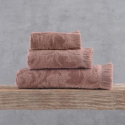 SIENNA NEW - ΠΕΤΣΕΤΑ 100% ΒΑΜΒΑΚΙ ΖΑΚΑΡ ΒΕΛΟΥΤΕ ΚΡΟΣΣΙ ΜΟΚΑ ΣΕΤ 3 ΤΕΜΑΧΙΩΝ (30X50, 50X90, 70X140) ΣΕ ΚΟΥΤΙ