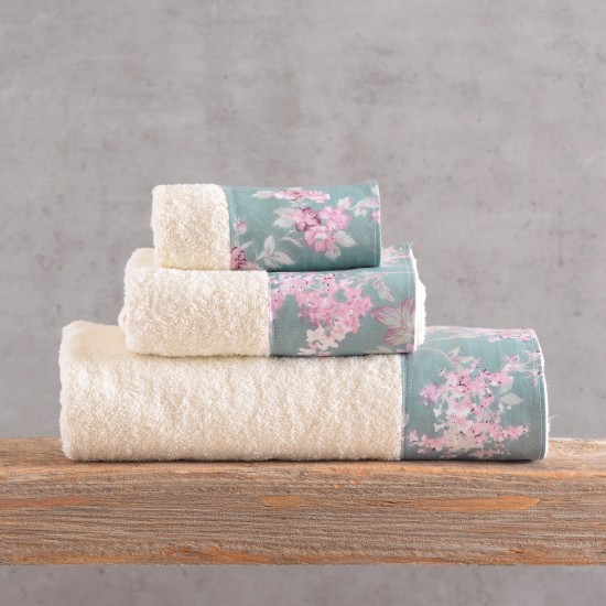 SPRINGTIME ΕΚΡΟΥ-ΠΡΑΣΙΝΟ - ΣΕΤ ΠΕΤΣΕΤΕΣ 3ΤΕΜ. ΣΕΤ 3 ΤΕΜΑΧΙΩΝ (30X50, 50X90, 80X150) ΣΥΣΚΕΥΑΣΙΑ ΣΑΚΟΥΛΑΣ