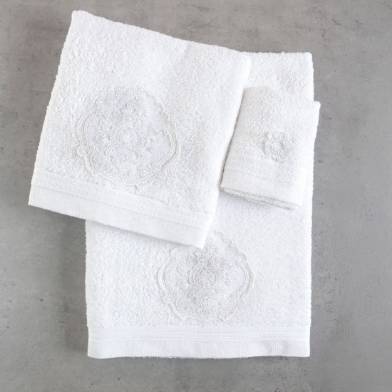 THALIA ΛΕΥΚΟ - ΣΕΤ ΠΕΤΣΕΤΕΣ 3ΤΕΜ. ΜΟΤΙΦ THALIA ΛΕΥΚΟ - ΣΕΤ ΠΕΤΣΕΤΕΣ 3ΤΕΜ. ΜΟΤΙΦ