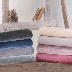 VELOUR ΑΣΗΜΙ - ΚΟΥΒΕΡΤΑ ΒΕΛΟΥΤΕ ΗΜΙΔΙΠΛΟ (160Χ220)