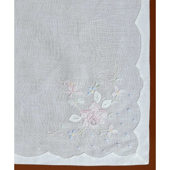 Silk Fashion Χειροποίητο Τραπεζομάντηλο 009 (180Cm X 180Cm) Οπαλίνα