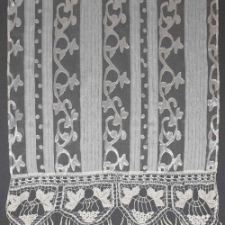 κουρτίνα 014 (90cm X 130cm) λευκό με τιράντα
