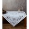 Silk Fashion Χειροποίητο Κοφτό Τραπεζοκαρέ 02 (140Cm X 140Cm) Λευκό