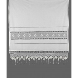κουρτίνα 027 (200cm X 270cm) λευκό με τούνελ