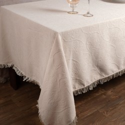 Σενίλ τραπεζομάντηλο 055 (200cm X 280cm) Ivory