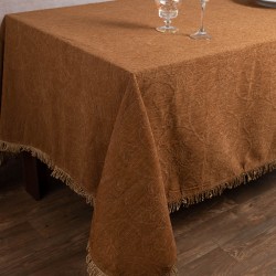 Σενίλ τραπεζομάντηλο 055 (200cm X 280cm) χρυσό