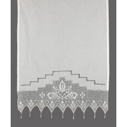 κουρτίνα 075 (50cm X 100cm) λευκό με τούνελ