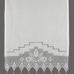 κουρτίνα 075 (50cm X 100cm) λευκό με τούνελ