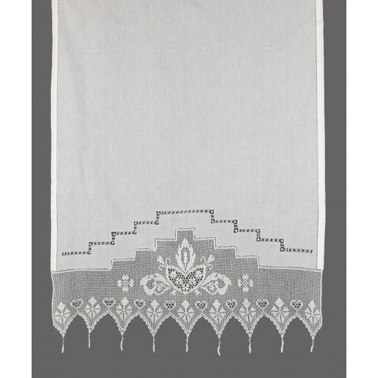 κουρτίνα 075 (50cm X 100cm) λευκό με τούνελ