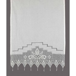 κουρτίνα 075 (160cm X 160cm) λευκό με τούνελ
