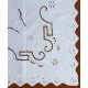 Silk Fashion Χειροποίητο Κοφτό Καρέ 07 (90Cm X 90Cm) Λευκό