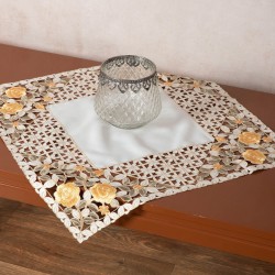 Σατέν κοφτό καρέ (60cm X 60cm) 081 κίτρινο
