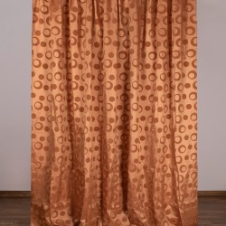 Κουρτίνα 082 (300cm X 275cm) με τρέσα χρυσό