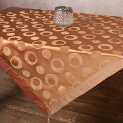 Σατέν τραπεζοκαρέ 082 (130cm X 130cm) χρυσό