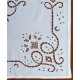 Silk Fashion Χειροποίητο Κοφτό Τραπεζοκαρέ 09 (140Cm X 140Cm) Λευκό
