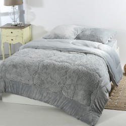 Κουβερτοπάπλωμα Pv Plush (220cm X 240cm) Blue Silver