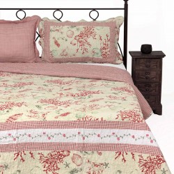 Silk Fashion Κουβερλι Σετ (220Cm X 240Cm + 2 X 50Cm X 70Cm) 1017 Ρόζ