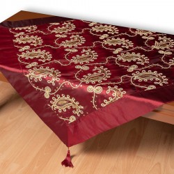 Σατέν καρέ 1028 (85cm X 85cm) μπορντώ  