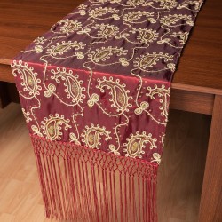 Σατέν τραβέρσα 1028 (50cm X 210cm) μπορντώ  