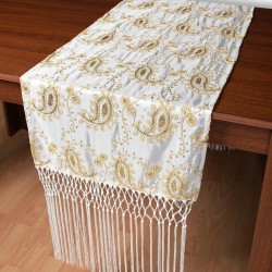 Σατέν τραβέρσα 1028 (50cm X 210cm) λευκό  