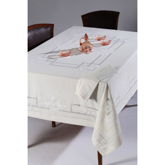 Silk Fashion Χειροποίητο Τραπεζομάντηλο 11045 (170Cm X 220Cm)