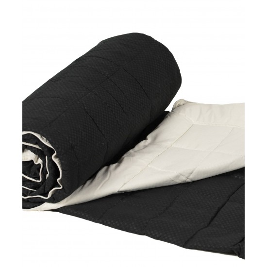 Silk Fashion Πάπλωμα (160Cm X 220Cm) 11053 Μαύρο/Ivory