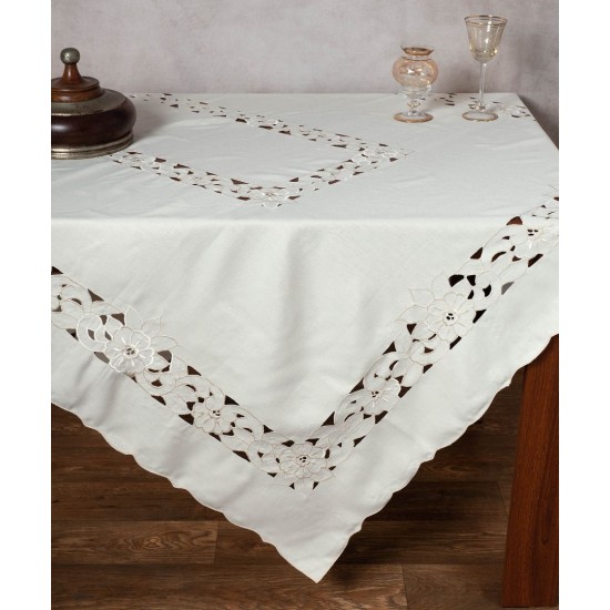 Silk Fashion Τραπεζομάντηλο Μηχανής Κοφτό (150Cm X 250Cm) 110 Μπέζ