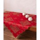 Τραπεζοκαρέ χριστουγεννιάτικο 1180 (130cm X 130cm) κόκκινο