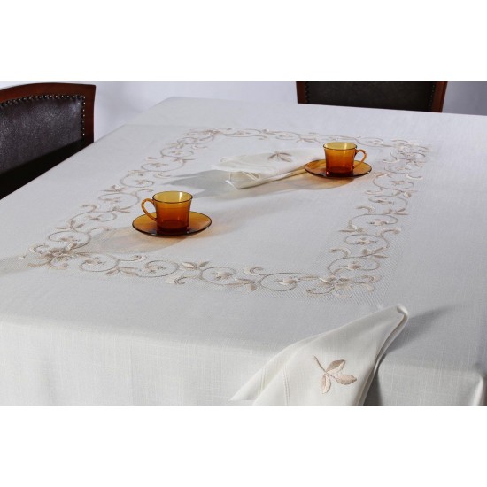 Silk Fashion Χειροποίητο Τραπεζομάντηλο 1218 (170Cm X 220Cm)