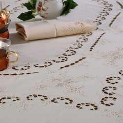 Silk Fashion Χειροποίητο Τραπεζομάντηλο 1285 (170Cm X 220Cm) Μπέζ