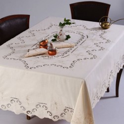 Silk Fashion Χειροποίητο Τραπεζομάντηλο 1285 (170Cm X 220Cm) Μπέζ