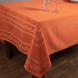 Ζακάρ τραπεζομάντηλο 1385 (154cm X 213cm) πορτοκαλί