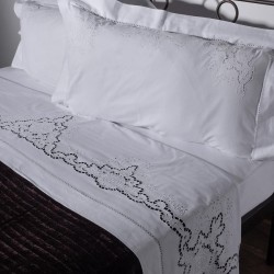 Silk Fashion Χειροποιητο Κοφτο Σεντονι 139 Τεσσαρων Τεμαχιων (225Cm X 270Cm) Λευκο