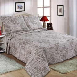Silk Fashion Κουβερλι Σετ (220Cm X 240Cm + 2 X 50Cm X 70Cm) 1511-40