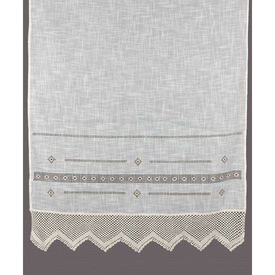 κουρτίνα 1706 (140cm X 260cm) λευκό με τούνελ