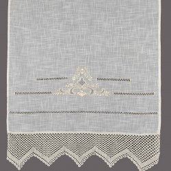 κουρτίνα 1714 (140cm X 260cm) λευκό με τούνελ