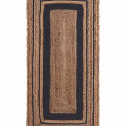 Χαλί γιούτα 1730 (160cm X 230cm) Natural/black