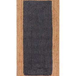Χαλί γιούτα 1747 (70cm X 160cm) Natural/dark Grey