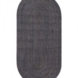 Χαλί γιούτα 1752 (70cm X 160cm) Dark Grey