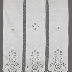 κουρτίνα 177 (140cm X 260cm) λευκή με τούνελ
