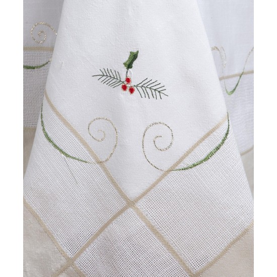 Χριστουγεννιάτικο τραπεζομάντηλο (170cm X 170cm) 1950