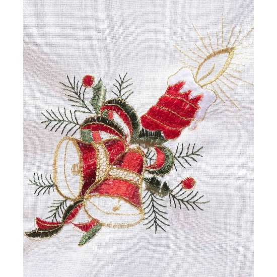 Χριστουγεννιάτικο τραπεζομάντηλο (170cm X 215cm) 1982 Ivory