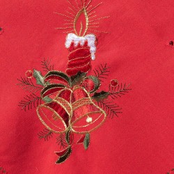 Χριστουγεννιάτικο τραπεζομάντηλο (180cm X 180cm) 1982 κόκκινο