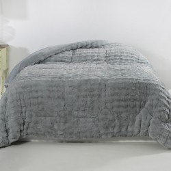 Κουβερτοπάπλωμα Burble (220cm X 240cm) γκρί