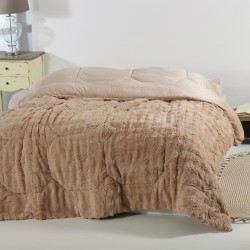 Κουβερτοπάπλωμα Burble (240cm X 260cm) ανοιχτό καφέ 
