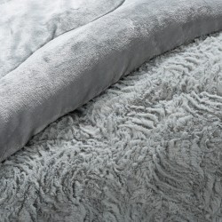 Κουβερτοπάπλωμα Pv Plush (220cm X 240cm) Blue Silver